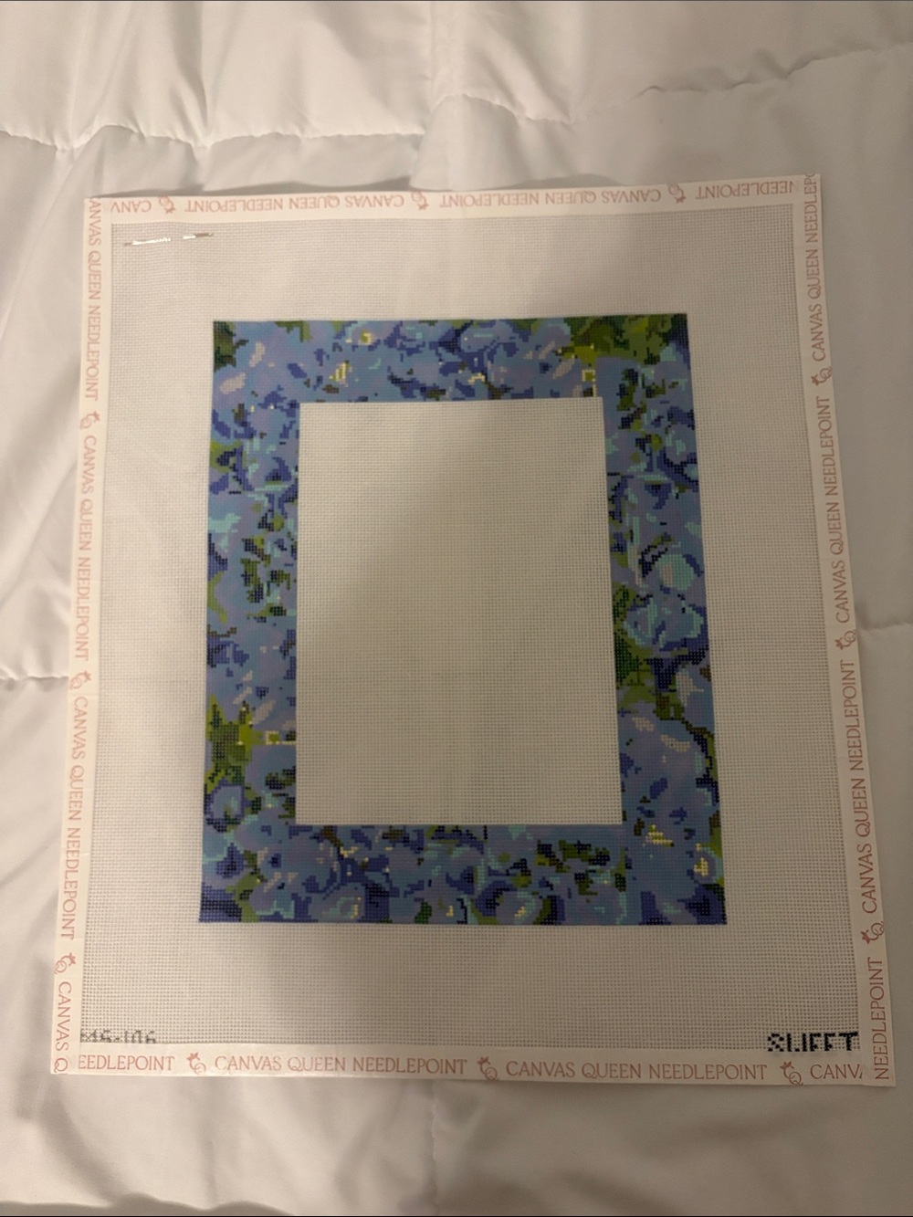 Hydrangea Frame Needlepoint Canvas